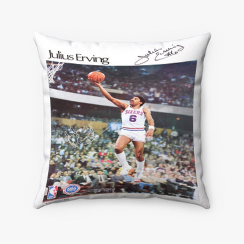 Pastele Dr J Julius Erving jpeg Custom Pillow Case Awesome Personalized Spun Polyester Square Pillow Cover Decorative Cushion Bed Sofa Throw Pillow Home Decor