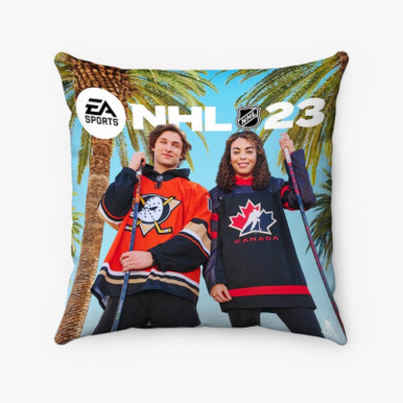 Pastele EA Sports NHL 23 Custom Pillow Case Awesome Personalized Spun Polyester Square Pillow Cover Decorative Cushion Bed Sofa Throw Pillow Home Decor
