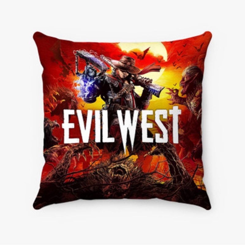 Pastele Evil West Custom Pillow Case Awesome Personalized Spun Polyester Square Pillow Cover Decorative Cushion Bed Sofa Throw Pillow Home Decor