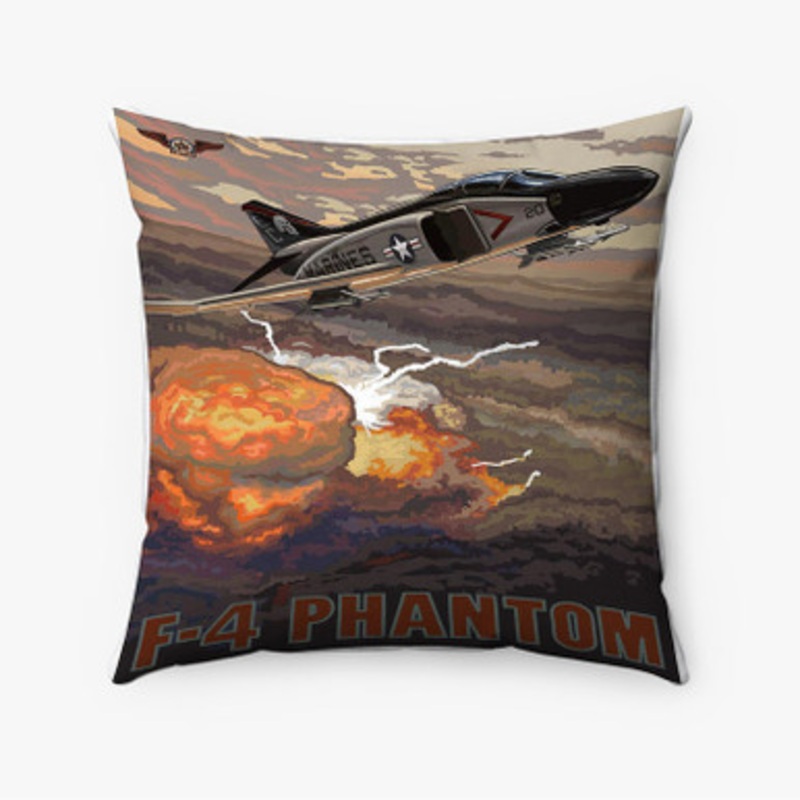 Pastele F 4 Phantom Custom Pillow Case Awesome Personalized Spun Polyester Square Pillow Cover Decorative Cushion Bed Sofa Throw Pillow Home Decor
