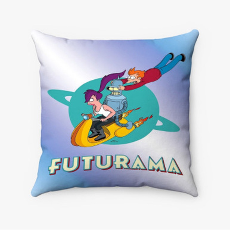 Pastele Futurama 2022 Custom Pillow Case Awesome Personalized Spun Polyester Square Pillow Cover Decorative Cushion Bed Sofa Throw Pillow Home Decor