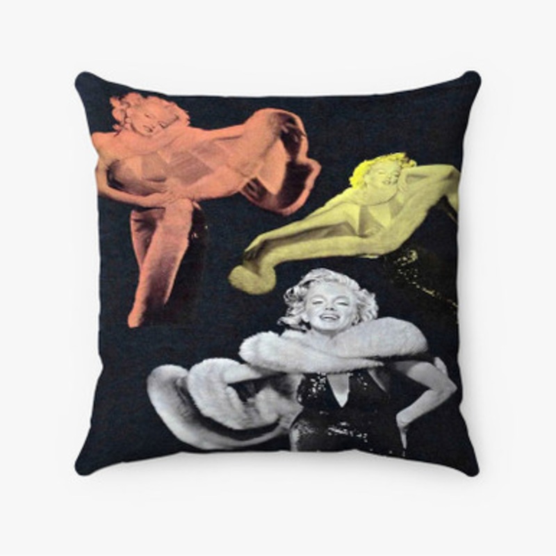 Pastele Marilyn Monroe 1957 Custom Pillow Case Awesome Personalized Spun Polyester Square Pillow Cover Decorative Cushion Bed Sofa Throw Pillow Home Decor