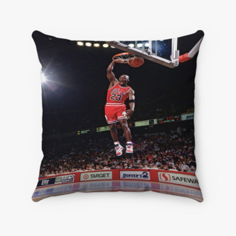 Pastele Michael Jordan Dunk Custom Pillow Case Awesome Personalized Spun Polyester Square Pillow Cover Decorative Cushion Bed Sofa Throw Pillow Home Decor