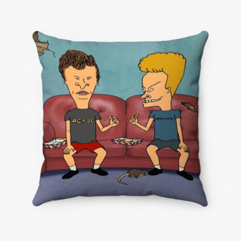 Pastele Mike Judge s Beavis and Butt Head Custom Pillow Case Awesome Personalized Spun Polyester Square Pillow Cover Decorative Cushion Bed Sofa Throw Pillow Home Decor