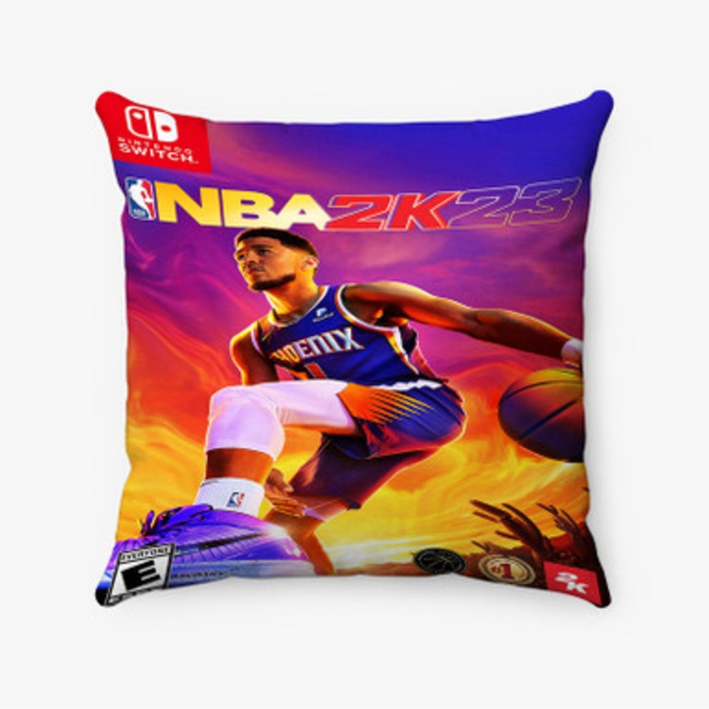 Pastele NBA 2 K23 Custom Pillow Case Awesome Personalized Spun Polyester Square Pillow Cover Decorative Cushion Bed Sofa Throw Pillow Home Decor