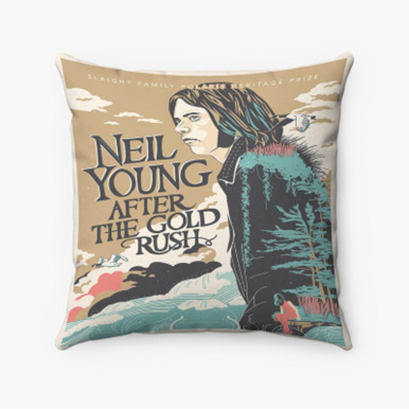 Pastele Neil Young After The Gold Rush Custom Pillow Case Awesome Personalized Spun Polyester Square Pillow Cover Decorative Cushion Bed Sofa Throw Pillow Home Decor