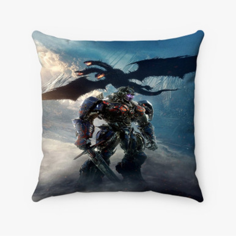 Pastele Optimus Prime Dragon Transformers Custom Pillow Case Awesome Personalized Spun Polyester Square Pillow Cover Decorative Cushion Bed Sofa Throw Pillow Home Decor
