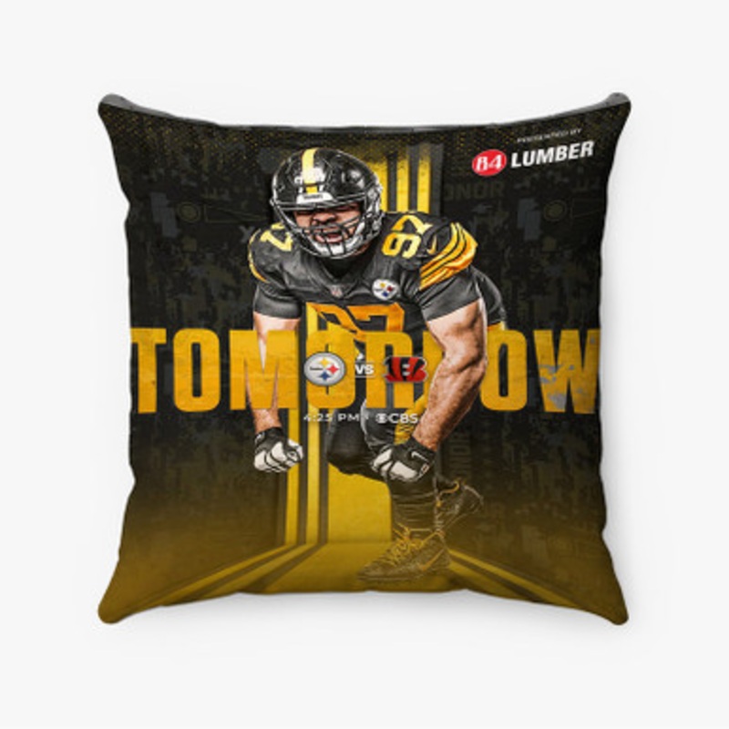 Pastele Pittsburgh Steelers NFL 2022 Custom Pillow Case Awesome Personalized Spun Polyester Square Pillow Cover Decorative Cushion Bed Sofa Throw Pillow Home Decor