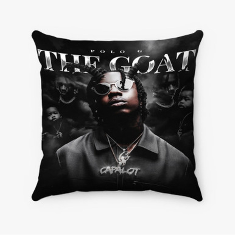 Pastele Polo G The Goat Custom Pillow Case Awesome Personalized Spun Polyester Square Pillow Cover Decorative Cushion Bed Sofa Throw Pillow Home Decor