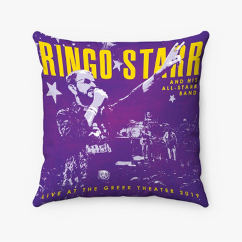Pastele Ringo Starr Live at the Greek Theater 2019 Custom Pillow Case Awesome Personalized Spun Polyester Square Pillow Cover Decorative Cushion Bed Sofa Throw Pillow Home Decor