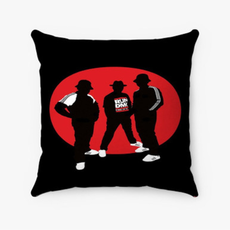 Pastele Run DMC Silhouette Custom Pillow Case Awesome Personalized Spun Polyester Square Pillow Cover Decorative Cushion Bed Sofa Throw Pillow Home Decor