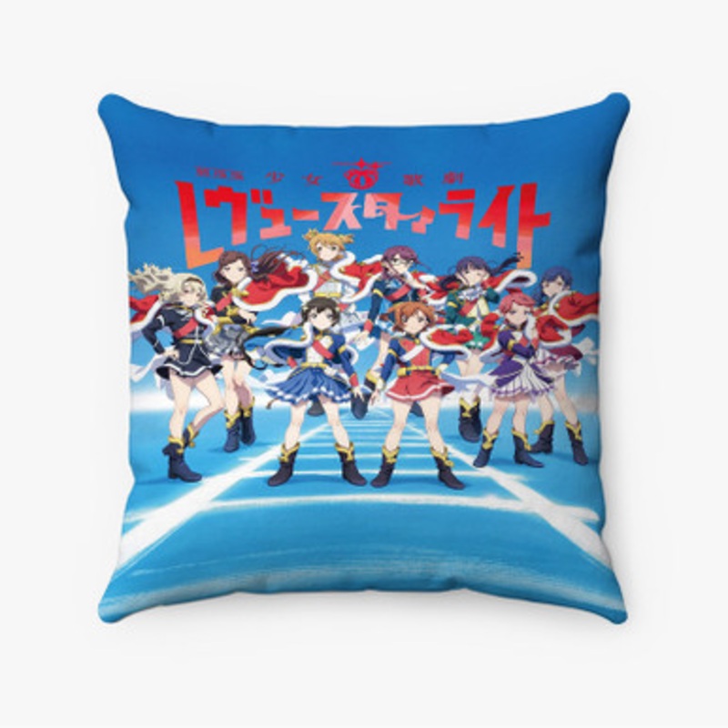 Pastele Shoujo Kageki Revue Starlight Custom Pillow Case Awesome Personalized Spun Polyester Square Pillow Cover Decorative Cushion Bed Sofa Throw Pillow Home Decor