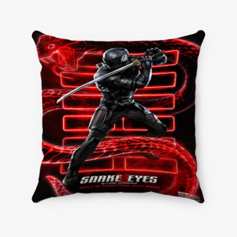 Pastele Snake Eyes G I Joe Origins Poster Custom Pillow Case Awesome Personalized Spun Polyester Square Pillow Cover Decorative Cushion Bed Sofa Throw Pillow Home Decor