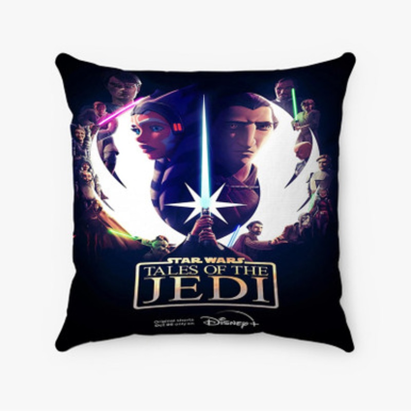 Pastele Star Wars Tales of the Jedi Custom Pillow Case Awesome Personalized Spun Polyester Square Pillow Cover Decorative Cushion Bed Sofa Throw Pillow Home Decor