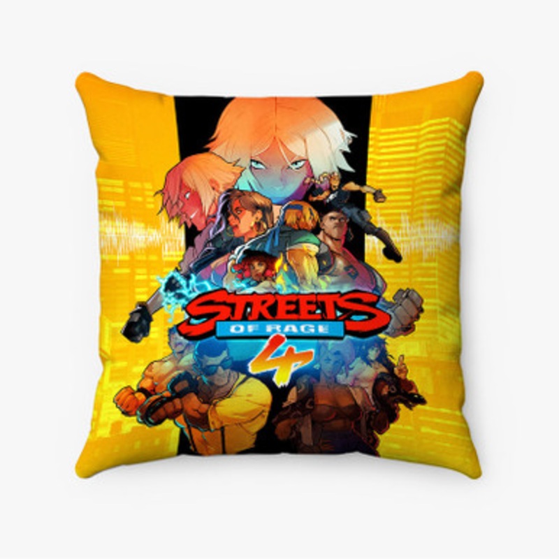 Pastele Streets of Rage 4 Custom Pillow Case Awesome Personalized Spun Polyester Square Pillow Cover Decorative Cushion Bed Sofa Throw Pillow Home Decor