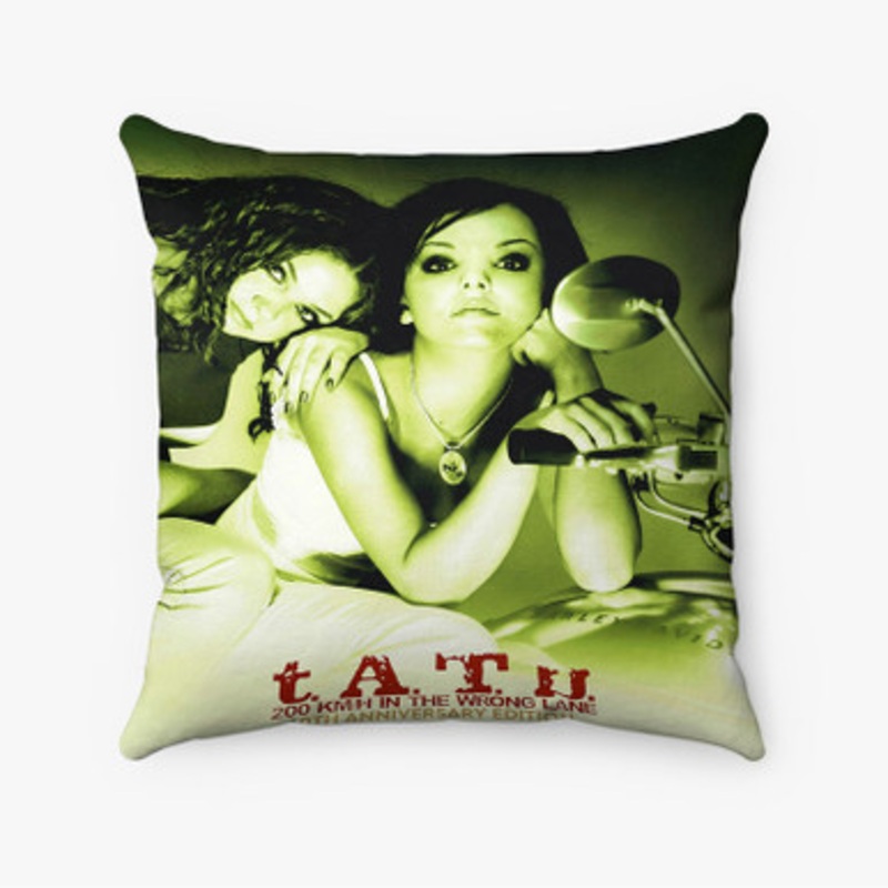 Pastele Tatu 10th Anniversary Custom Pillow Case Awesome Personalized Spun Polyester Square Pillow Cover Decorative Cushion Bed Sofa Throw Pillow Home Decor