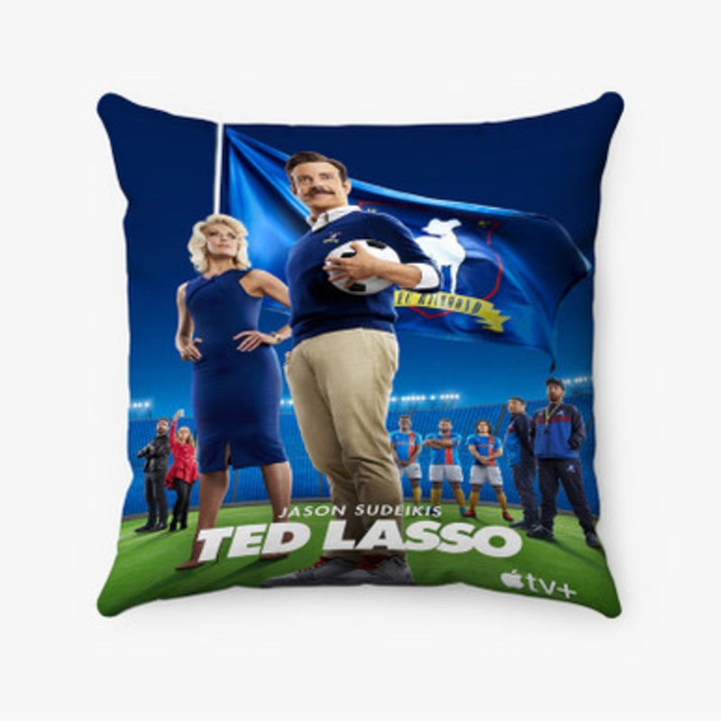 Pastele Ted Lasso TV Series Custom Pillow Case Awesome Personalized Spun Polyester Square Pillow Cover Decorative Cushion Bed Sofa Throw Pillow Home Decor