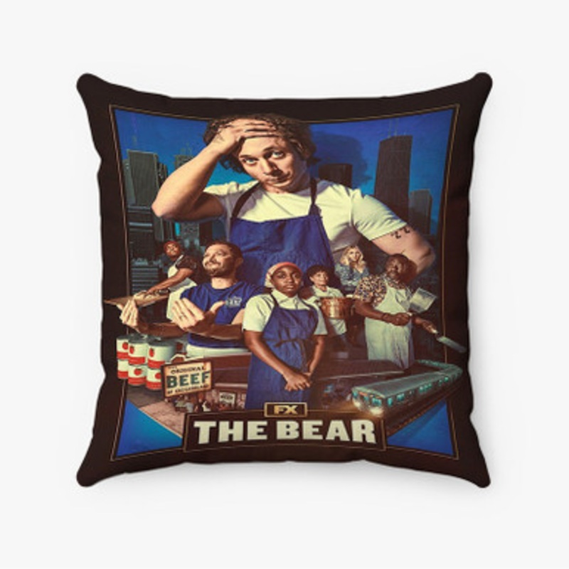 Pastele The Bear Custom Pillow Case Awesome Personalized Spun Polyester Square Pillow Cover Decorative Cushion Bed Sofa Throw Pillow Home Decor