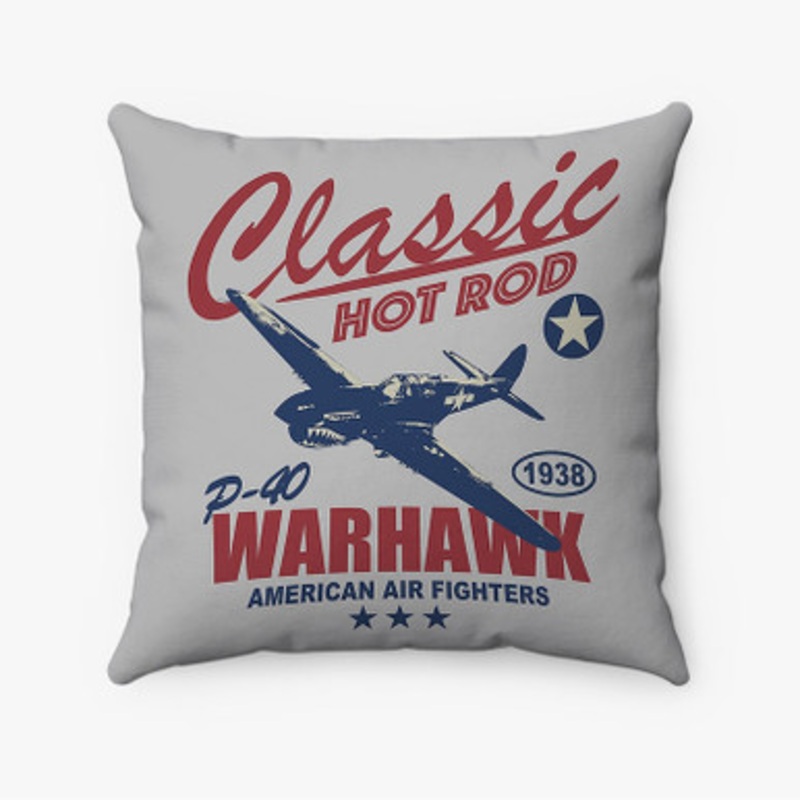 Pastele Classic P40 Warhawk Custom Pillow Case Awesome Personalized Spun Polyester Square Pillow Cover Decorative Cushion Bed Sofa Throw Pillow Home Decor