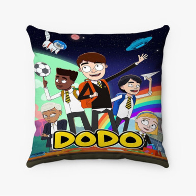Pastele Dodo Custom Pillow Case Awesome Personalized Spun Polyester Square Pillow Cover Decorative Cushion Bed Sofa Throw Pillow Home Decor