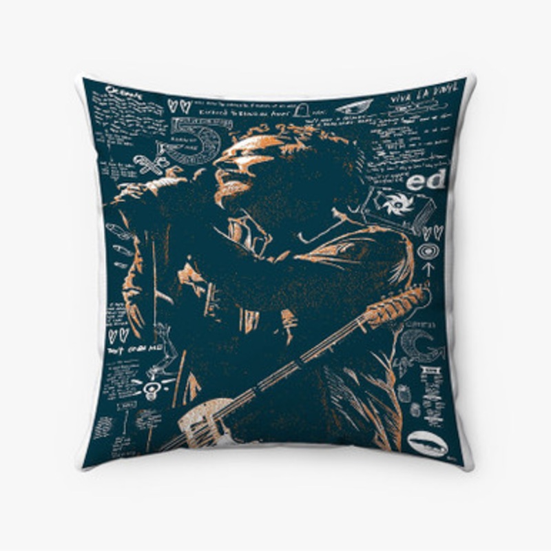 Pastele Eddie Vedder Custom Pillow Case Awesome Personalized Spun Polyester Square Pillow Cover Decorative Cushion Bed Sofa Throw Pillow Home Decor