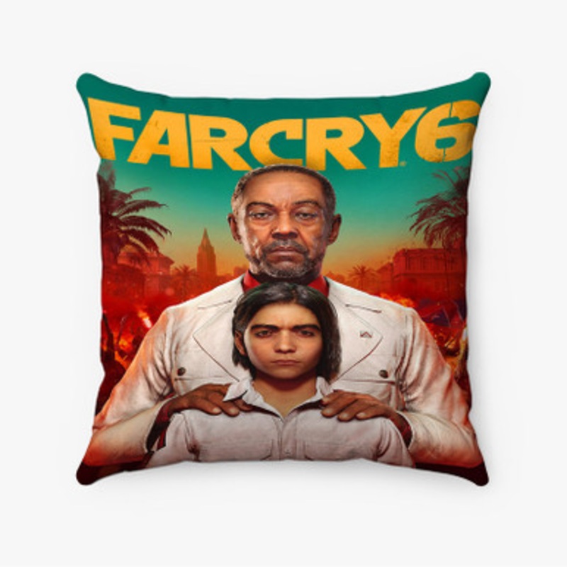 Pastele Far Cry 6 Custom Pillow Case Awesome Personalized Spun Polyester Square Pillow Cover Decorative Cushion Bed Sofa Throw Pillow Home Decor