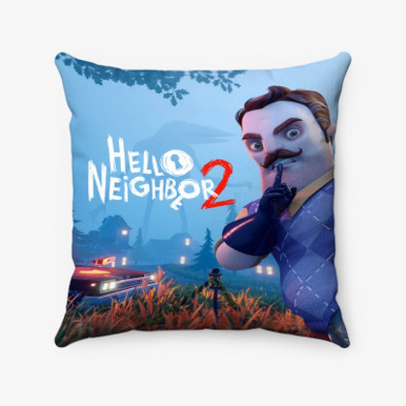 Pastele Hello Neighbor 2 Custom Pillow Case Awesome Personalized Spun Polyester Square Pillow Cover Decorative Cushion Bed Sofa Throw Pillow Home Decor
