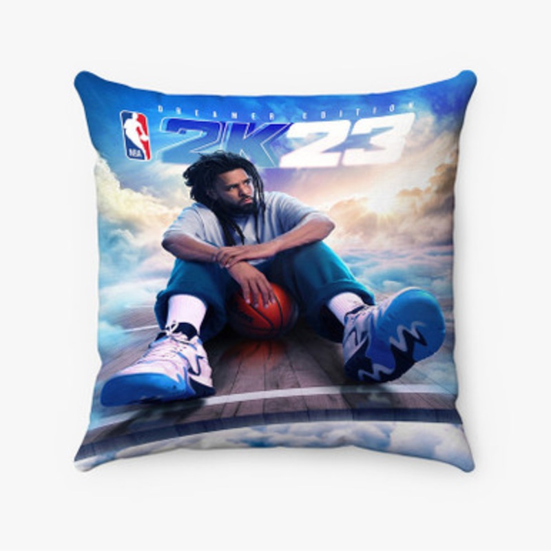 Pastele J Cole NBA 2k23 Custom Pillow Case Awesome Personalized Spun Polyester Square Pillow Cover Decorative Cushion Bed Sofa Throw Pillow Home Decor