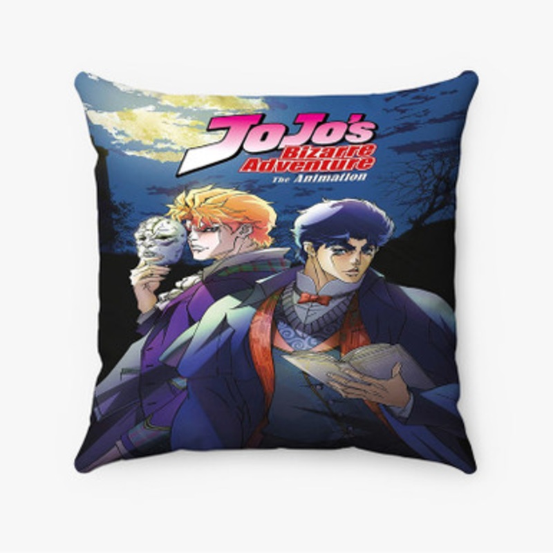 Pastele Jojo s Bizarre Adventure The Animation Custom Pillow Case Awesome Personalized Spun Polyester Square Pillow Cover Decorative Cushion Bed Sofa Throw Pillow Home Decor