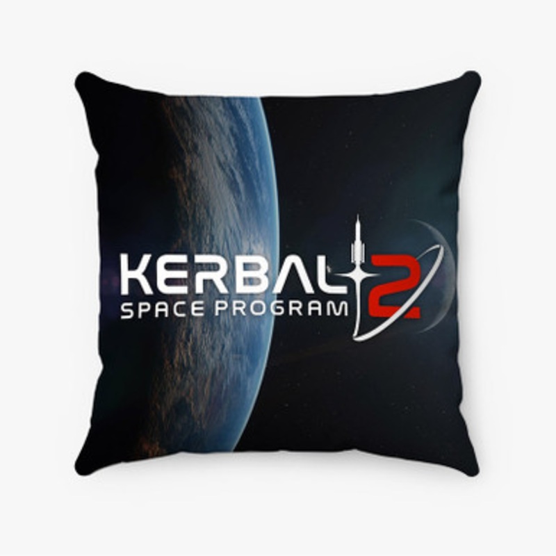 Pastele Kerbal Space Program 2 Custom Pillow Case Awesome Personalized Spun Polyester Square Pillow Cover Decorative Cushion Bed Sofa Throw Pillow Home Decor