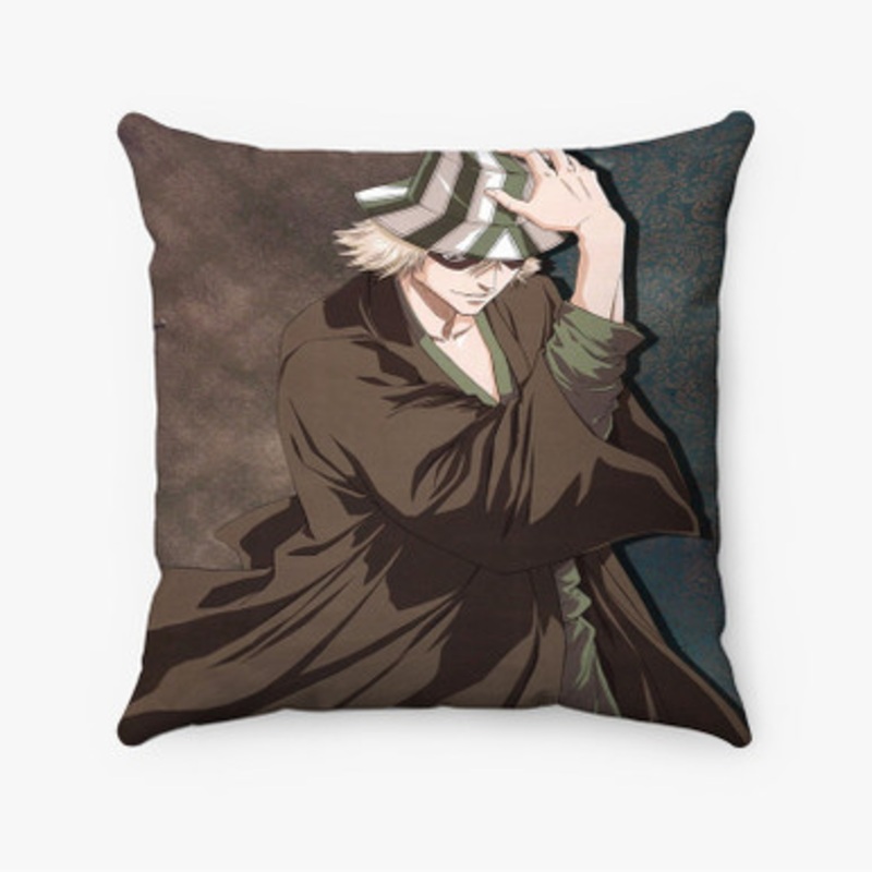 Pastele Kisuke Urahara Bleach Custom Pillow Case Awesome Personalized Spun Polyester Square Pillow Cover Decorative Cushion Bed Sofa Throw Pillow Home Decor