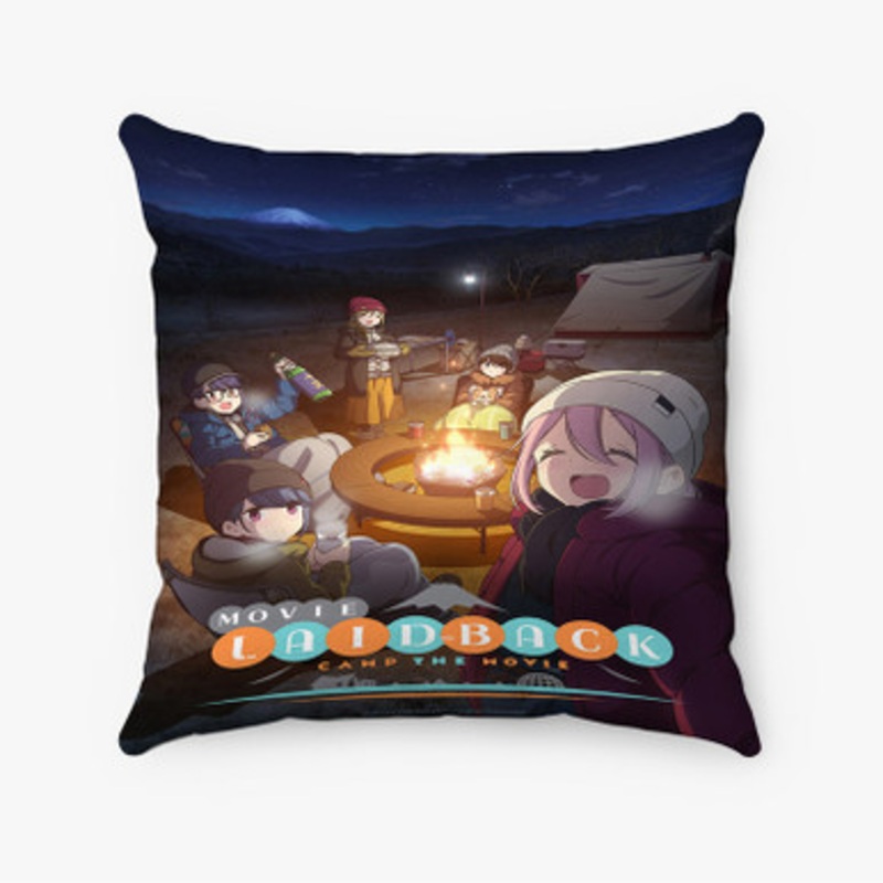 Pastele Laid Back Camp Movie Custom Pillow Case Awesome Personalized Spun Polyester Square Pillow Cover Decorative Cushion Bed Sofa Throw Pillow Home Decor
