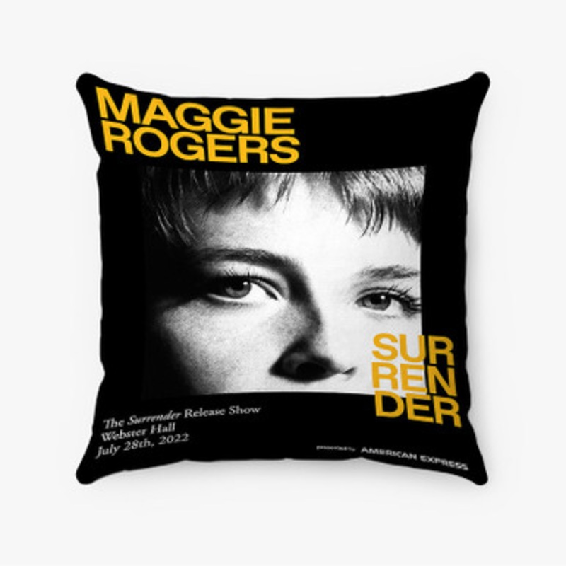 Pastele Maggie Rogers Surrender Custom Pillow Case Awesome Personalized Spun Polyester Square Pillow Cover Decorative Cushion Bed Sofa Throw Pillow Home Decor
