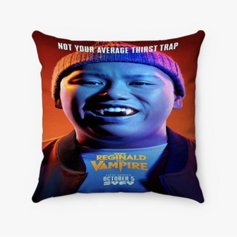 Pastele Reginald the Vampire TV Series Custom Pillow Case Awesome Personalized Spun Polyester Square Pillow Cover Decorative Cushion Bed Sofa Throw Pillow Home Decor