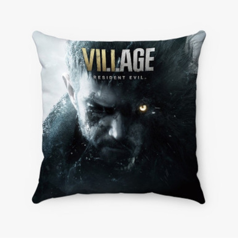 Pastele Resident Evil Village Custom Pillow Case Awesome Personalized Spun Polyester Square Pillow Cover Decorative Cushion Bed Sofa Throw Pillow Home Decor