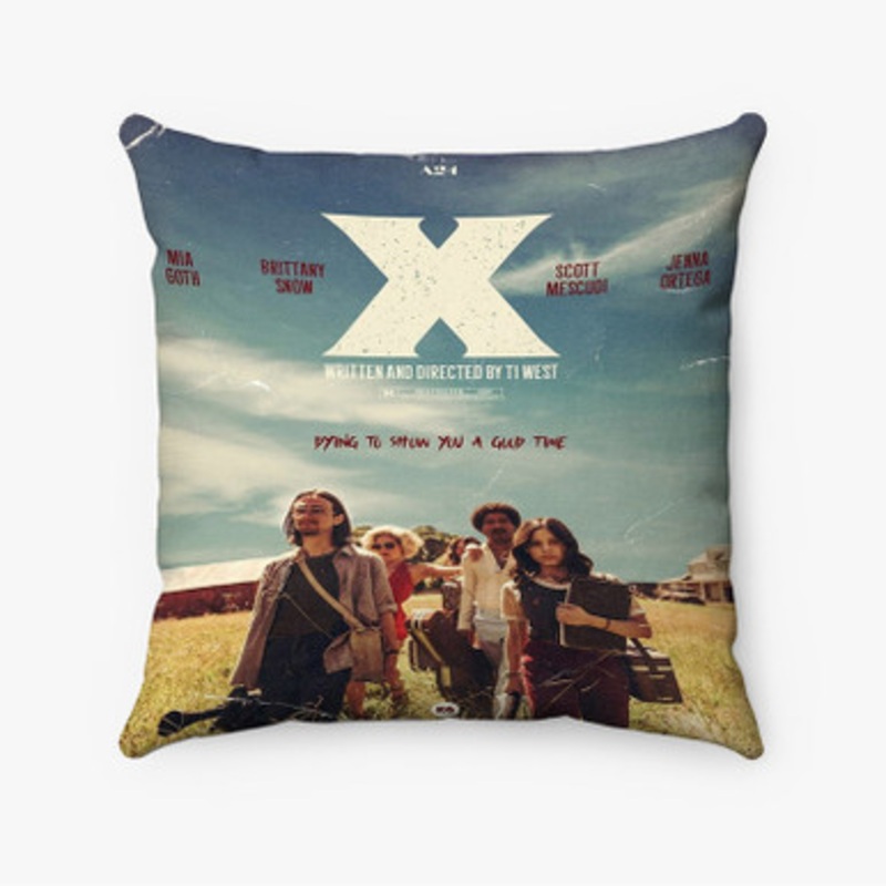 Pastele X Movie Ti West Custom Pillow Case Awesome Personalized Spun Polyester Square Pillow Cover Decorative Cushion Bed Sofa Throw Pillow Home Decor