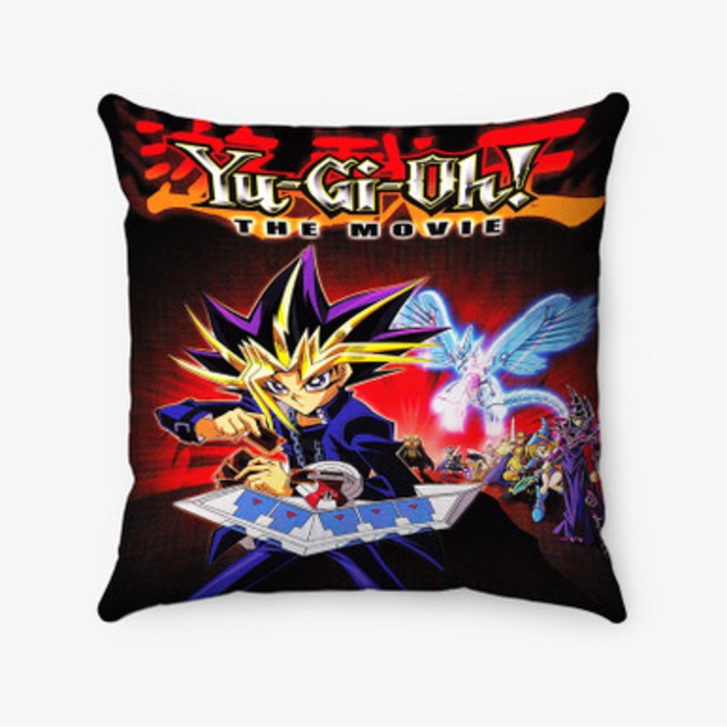 Pastele Yugioh The Movie Custom Pillow Case Awesome Personalized Spun Polyester Square Pillow Cover Decorative Cushion Bed Sofa Throw Pillow Home Decor